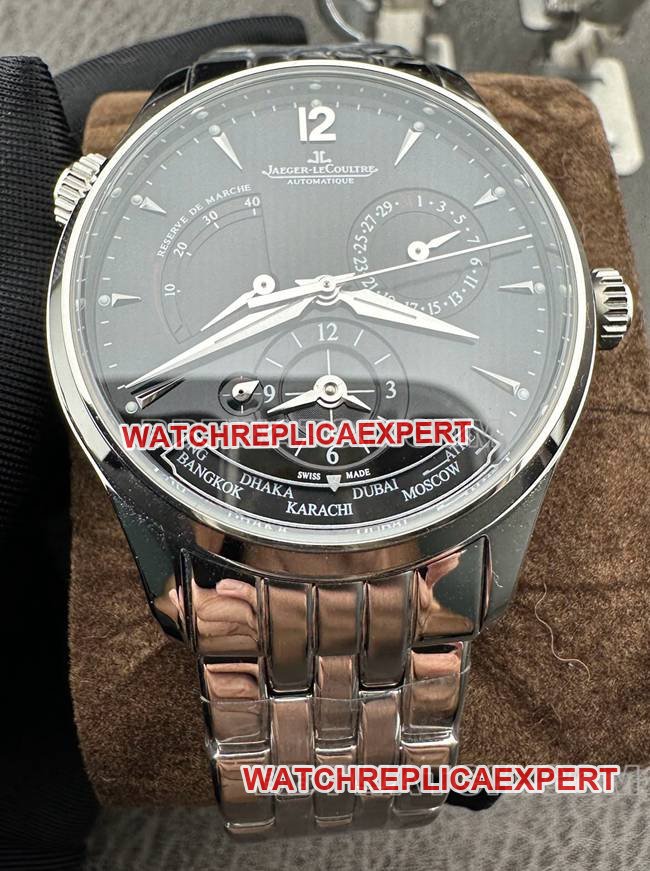 Relógio Super Clone Jaeger-LeCoultre 9F Factory Master Placa Preta Mecânica 1428421 Jaeger-LeCoultre — luxury replica watch guide | Watch Replica Expert