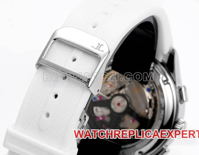 Best replica watch Jaeger-LeCoultre Beichen black dial mechanical white rubber model braceletlive photos