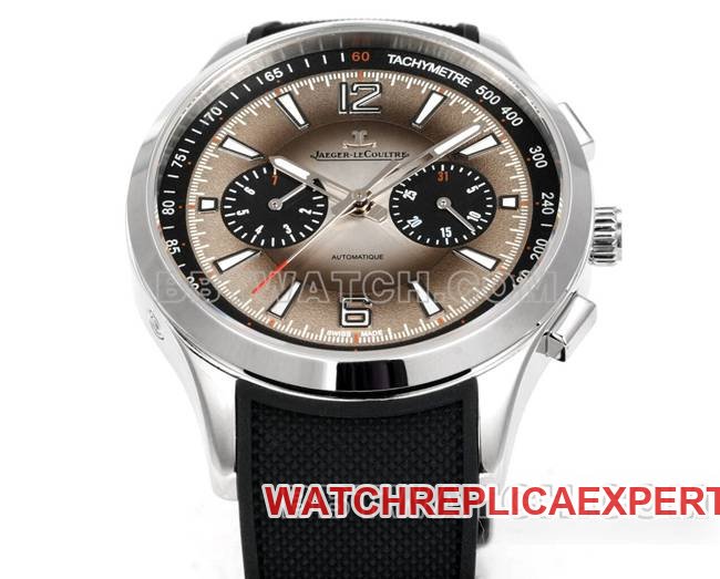 1:1replica watch Beichen Jaeger-LeCoultre gray plate mechanical black rubber model front live photo