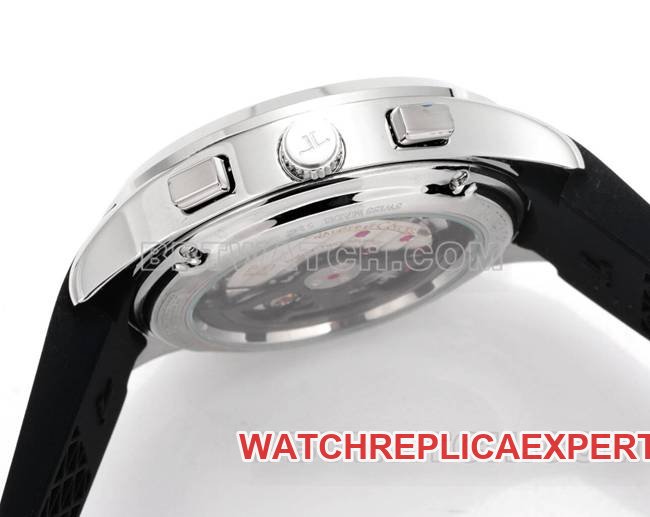 1:1replica watch Beichen Jaeger-LeCoultre gray plate mechanical black rubber model side live photo