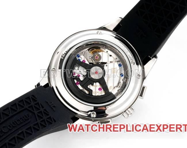 1:1replica watch Beichen Jaeger-LeCoultre gray plate mechanical black rubber caseback live photo