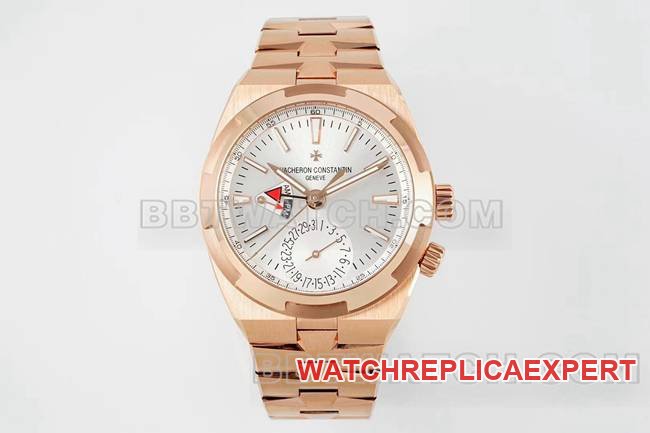 1:1 Replica Watches Vacheron Constantin V9 Factory Longitudinal Rose Gold Silver Plate Mechanical 7920V Vacheron Constantin