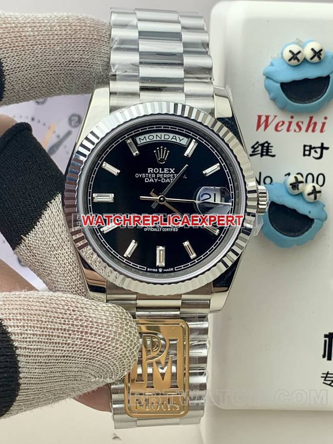 A melhor réplica de relógio PPM Factory Rolex Day-Date Mecânico Black Dial Rolex — luxury replica watch guide | Watch Replica Expert