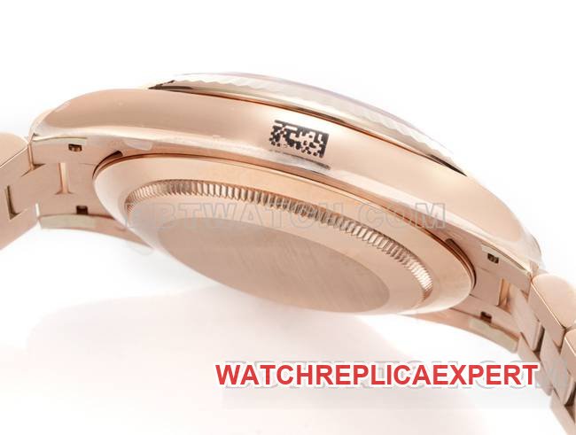 top-tier replica watch Rolexrose goldPPM factory Day-Date mechanical gradient brown dial Roman numerals side live photo