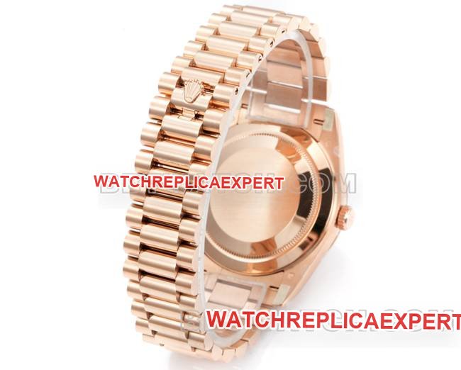 top-tier replica watch Rolexrose goldPPM factory Day-Date mechanical gradient brown dial Roman numerals braceletlive photos