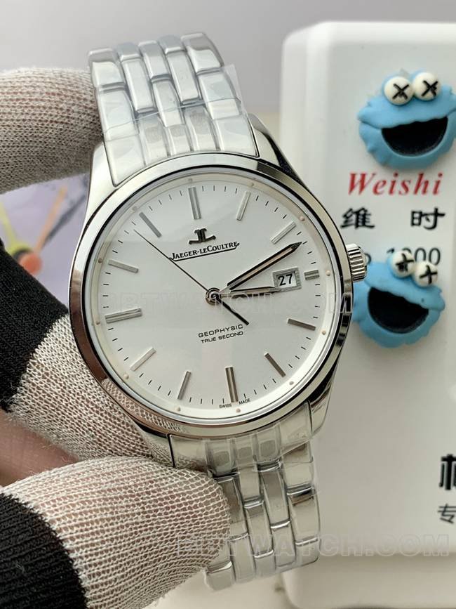 Best replica watch Jaeger-LeCoultreV9 Factory master silver dial899 mechanical steel bracelet front live photo