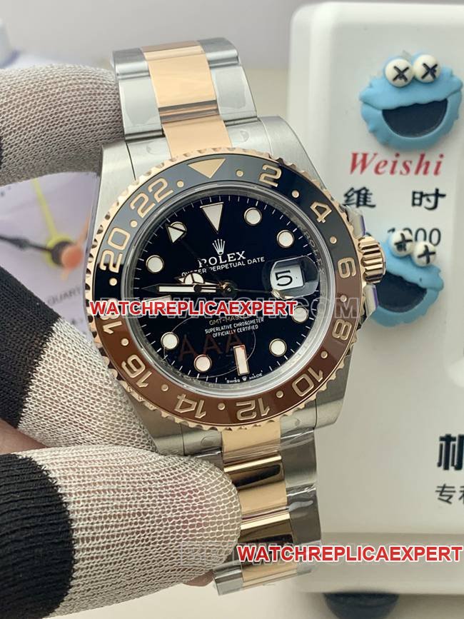 Super Clone Montre GMT-MasterVS FactoryRolex Sarsaparilla Ring 3285 Mécanique photo en direct de face