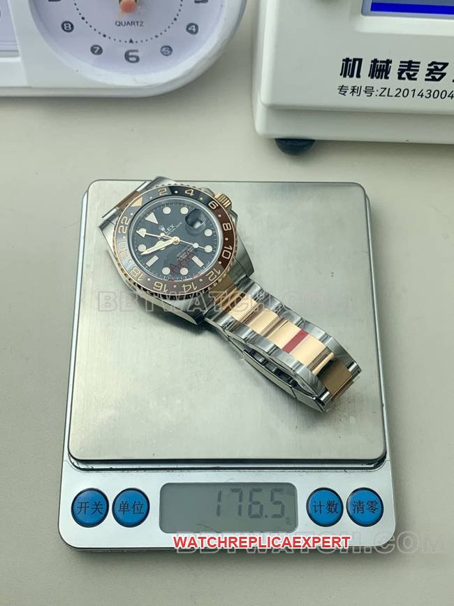 Super Clone Montre GMT-MasterVS FactoryRolex Sarsaparilla Ring 3285 Mécanique photo en direct de face
