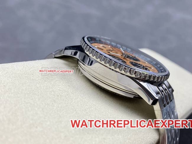 Super clone watch BreitlingBLS factory aviation chronograph copper plate steel bracelet model side live photo