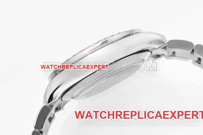 Best replica watches DaytonaRX FactoryRolex rainbow diamond bezelblack dial mechanical side live photo