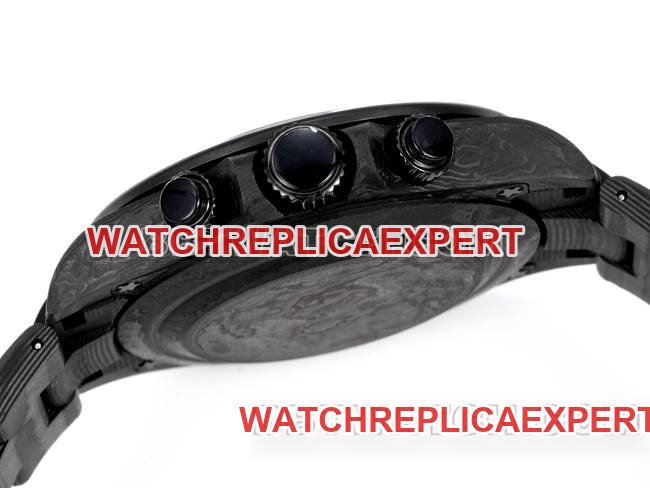 Best replica watch TWF factory Rolex Daytona carbon fiber modified custom rainbow diamond bezelside live photo