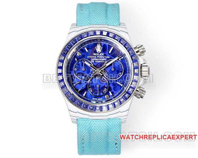 Reloj Rolex Super Clone Daytona TW Factory esfera azul oscuro caja de fibra de carbono anillo de perforación — luxury replica watch guide | Watch Replica Expert