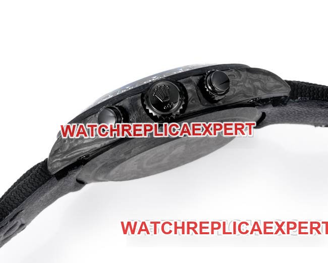 Best replica watch TW factory Rolex Daytonablack dial black shell black nylon braceletside live photo