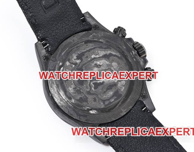 Best replica watch TW factory Rolex Daytonablack dial black shell black nylon bracelet caseback live photo