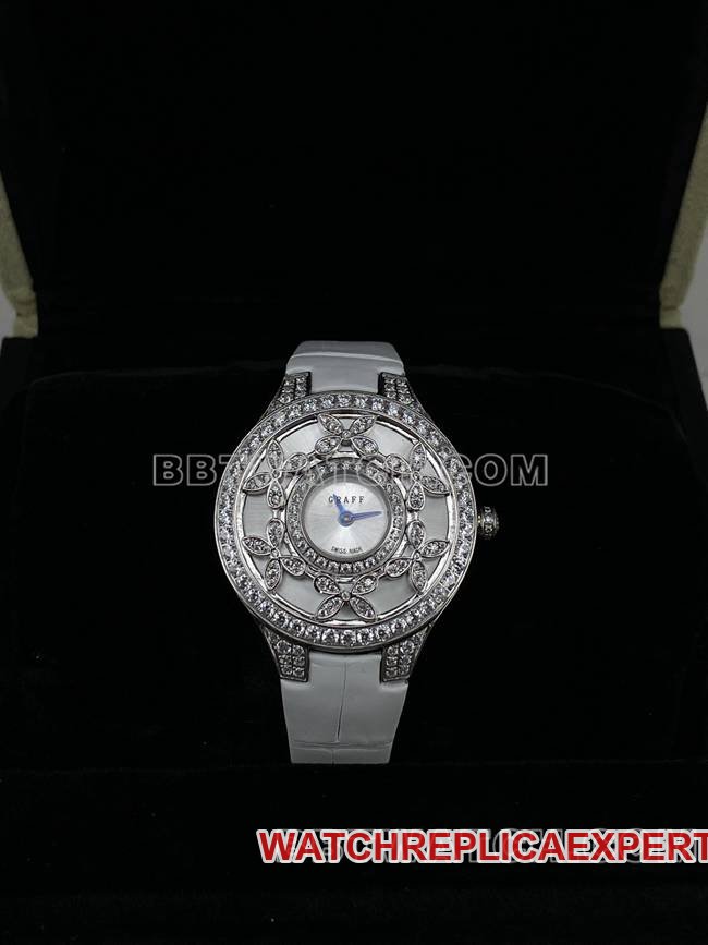 Mejor Réplica Graff VCA Factory 33mm Movimiento de Cuarzo Cristal de Zafiro Reloj de Mujer con Diamantes — luxury replica watch guide | Watch Replica Expert