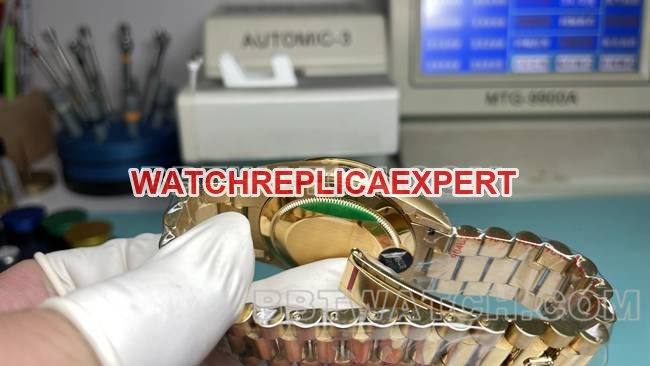 Best replica watch CBD factory RolexDay-Date3255 mechanical black dial40mmside live photo