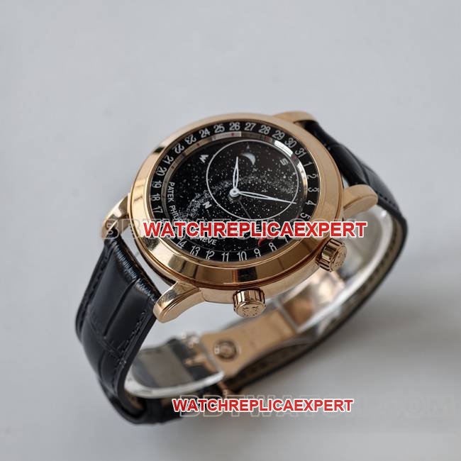 Best replica watch super complication timepiece PPF FactoryPatek Philippeblack dial6102front live photo