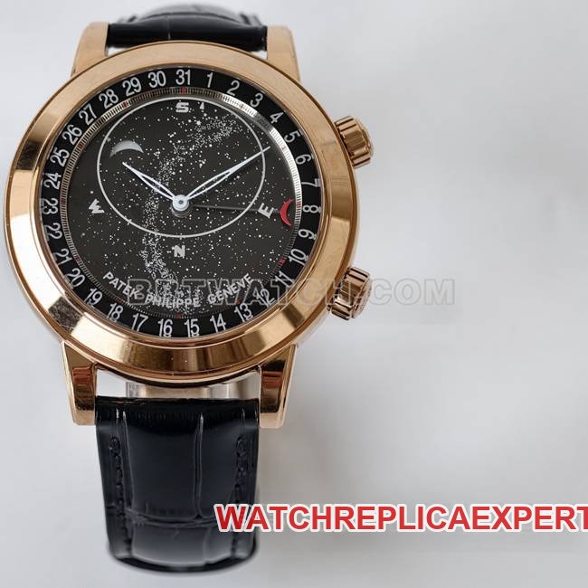 Best replica watch super complication timepiece PPF FactoryPatek Philippeblack dial6102front live photo