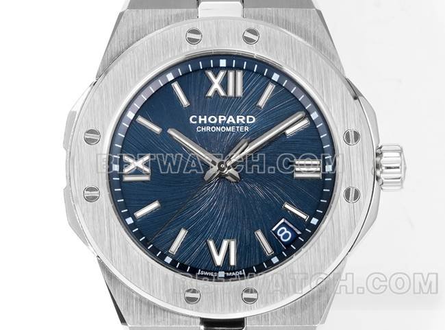Super clone watch Xueshan Aoyi GH factory Chopardblue dial41mmfront live photo