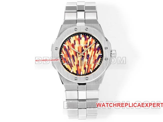 Réplica de relógio superior Alpine Eagle GH Factory 41 mm mostrador marrom Chopard — luxury replica watch guide | Watch Replica Expert