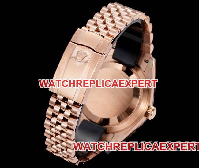 best replica watch ar+ factory pilot rolexblue dial mechanical rose gold steel braceletlive photos