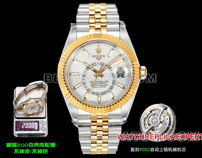 Rolex AR+ Factory Navigator Esfera blanca Mecánico Oro 200 g Versión con contrapeso — luxury replica watch guide | Watch Replica Expert