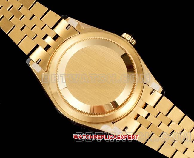 AR+ factory best replica watch Rolex pilot green dial mechanical yellow gold steel braceletcaseback live photo