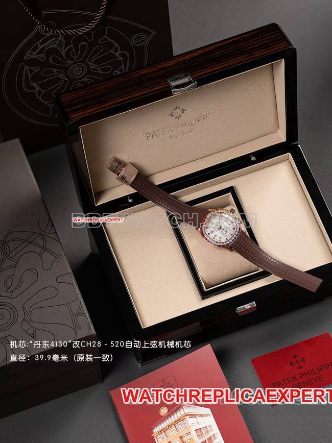 Best replica watch PPM factory Patek PhilippeAquanaut mechanical brown rubber braceletfront live photo