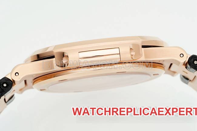 top-tier replica watch NautilusDDF factory Patek Philippeblack dial leather bracelet5711side live photo