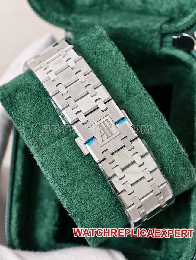 Best replica watch Royal OakDDF factory Audemars Piguetblack dial4302 mechanical 15510braceletlive photos