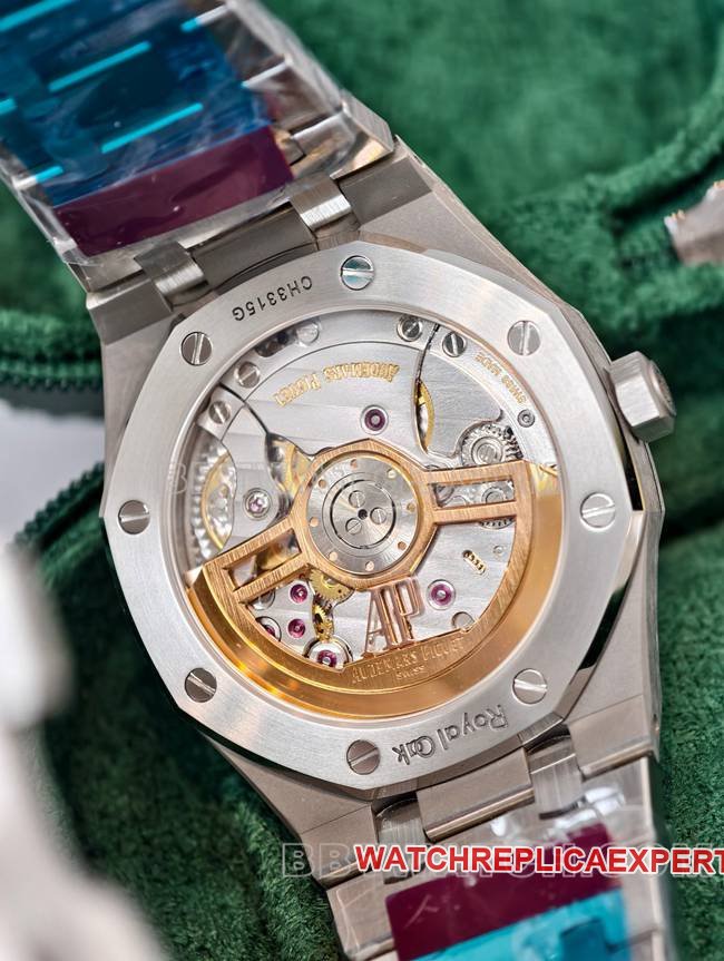 Best replica watch Royal OakDDF factory Audemars Piguetblack dial4302 mechanical 15510caseback live photo