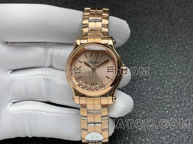 Chopard HAPPY SPORT Cadran Or Rose 2892 Mécanique Super Clone Montre de l'Usine YF — luxury replica watch guide | Watch Replica Expert
