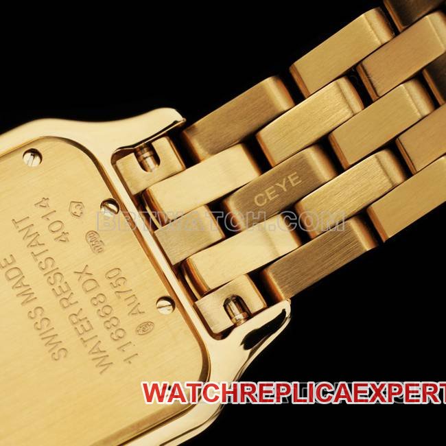 top-tier replica watch cheetah BBa factory Cartierwhite dialyellow goldsteel braceletquartzcaseback live photo