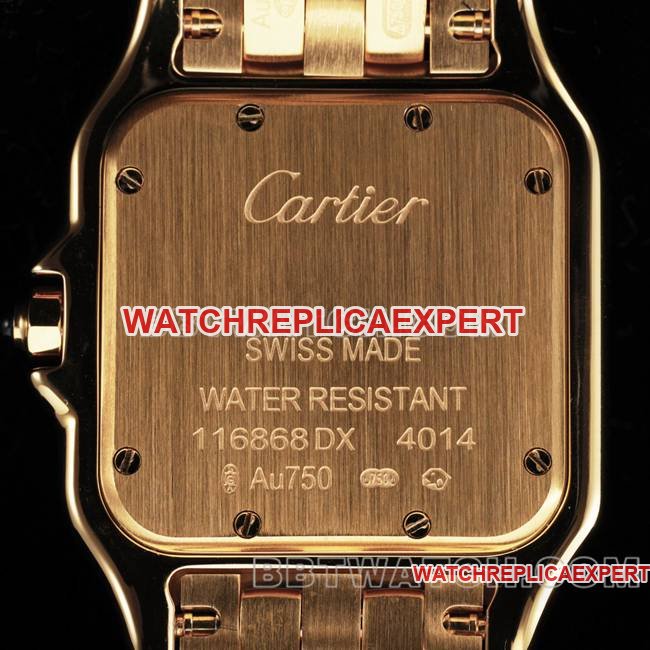 top-tier replica watch cheetah BBa factory Cartierwhite dialyellow goldsteel braceletquartzcaseback live photo