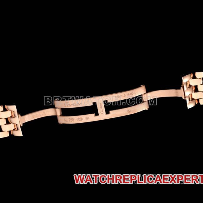 1:1replica watch cheetah BBa factory Cartierrose goldwhite dialdiamond bezelsteel braceletquartzclasplive photos