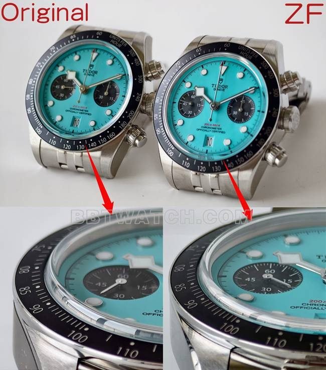 ZF FactoryTudor Biwan blue dial mechanical top-tier replica watch 79360 comparison Genuine difference appearance live photos