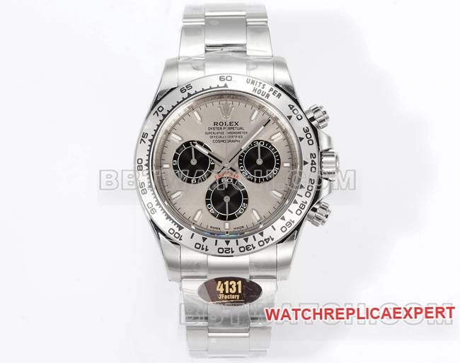 Hochwertige Nachbildung der mechanischen Uhr Rolex Daytona JF Factory mit 40 mm grauem Zifferblatt 4131 — detailed review and buying guide | Watch Replica Expert