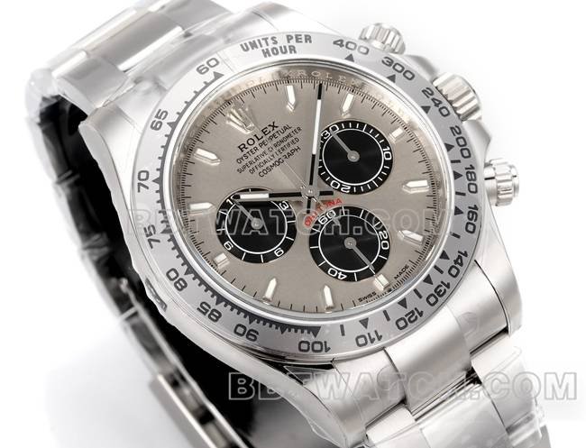 top-tier replica watch JF factory DaytonaRolex gray plate 4131 mechanical 40mm front live photo