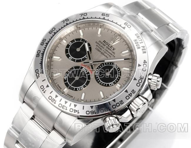 top-tier replica watch JF factory DaytonaRolex gray plate 4131 mechanical 40mm front live photo