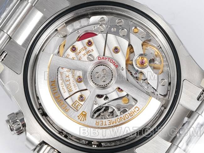 top-tier replica watch JF factory DaytonaRolex gray plate 4131 mechanical 40mm caseback live photo
