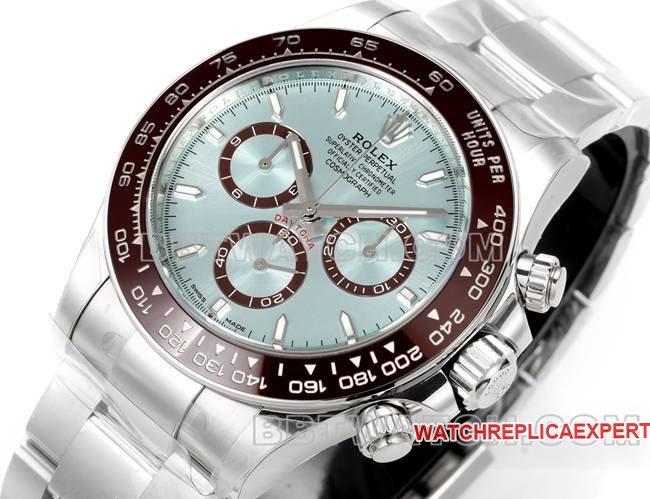 Super clone watch JF factory DaytonaRolex ice blue dial4131 mechanical 40mm front live photo