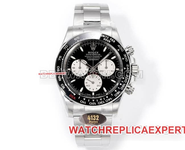 JF Factory Rolex Daytona 40 mm mostrador preto 4132 relógio mecânico super clone com caixa de aço 904L — detailed review and buying guide | Watch Replica Expert