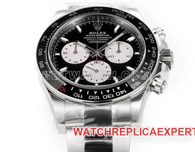 Best replica watch JF factory DaytonaRolexblack dial4132 mechanical 40mm front live photo
