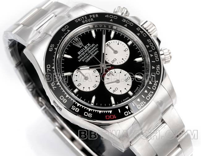 Best replica watch JF factory DaytonaRolexblack dial4132 mechanical 40mm front live photo