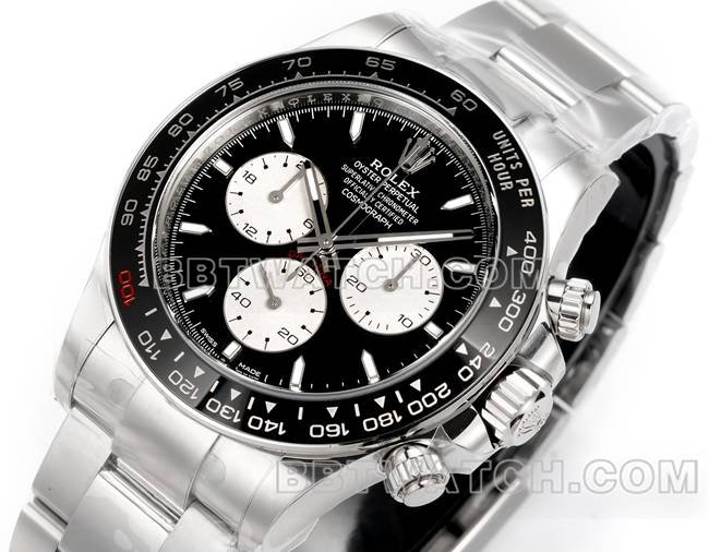 Best replica watch JF factory DaytonaRolexblack dial4132 mechanical 40mm front live photo