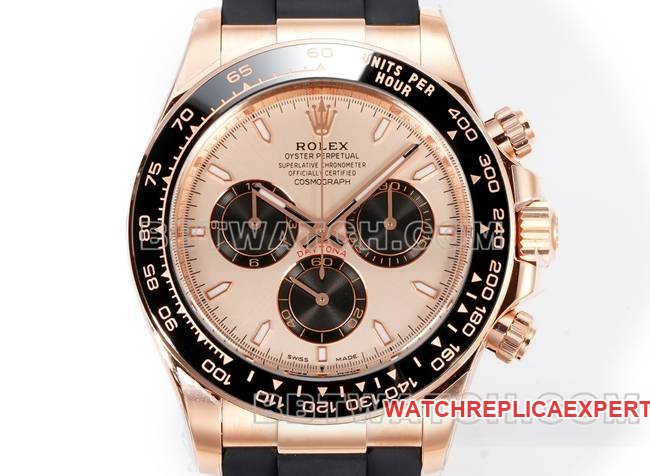 Super clone watch DaytonaJF factory Rolexrose gold disc rose gold case 4131 mechanical front live photo