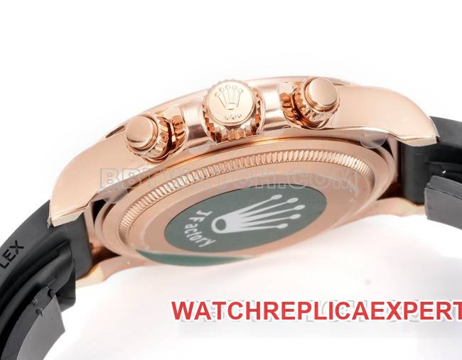 Super clone watch DaytonaJF factory Rolexrose gold disc rose gold case 4131 mechanical side live photo