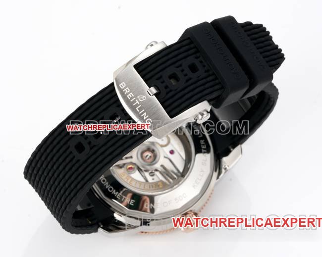 top-tier replica watch super ocean culture BLS factory Breitlingblack dial rubber braceletbraceletlive photos
