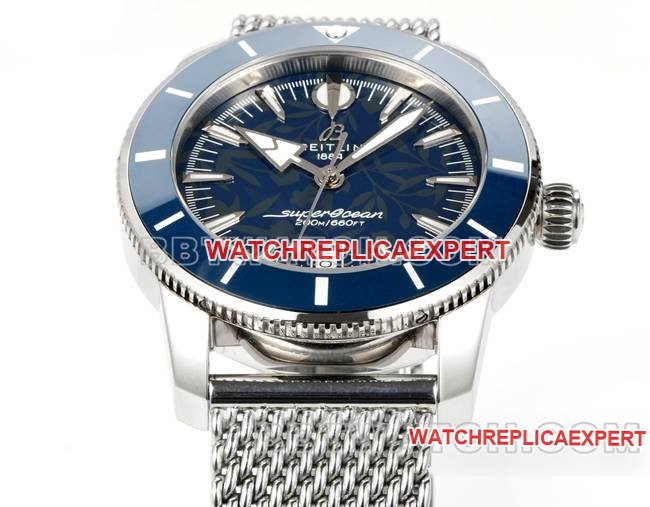 super clone watch BLS factory super ocean culture Breitlingblue dial steel braceletfront live photo