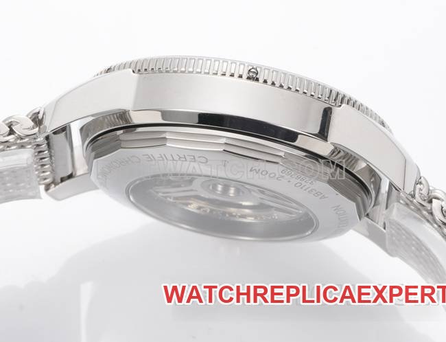 super clone watch BLS factory super ocean culture Breitlingblue dial steel braceletside live photo
